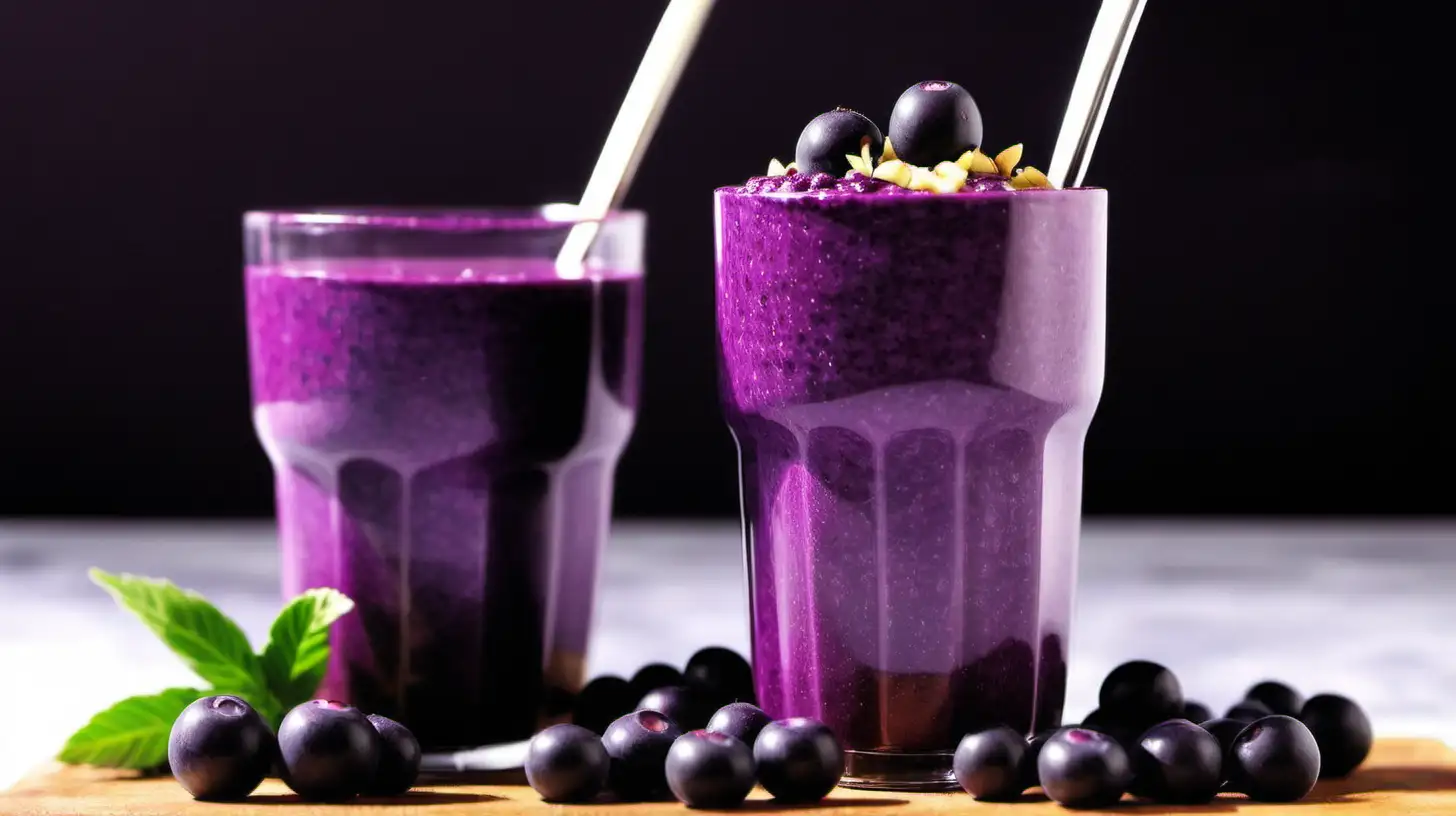 I need a creative YouTube thumbnail on Acai Berries Daily: Unleash Your Body's Potential!