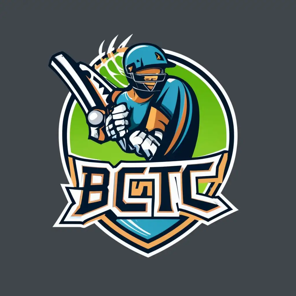 logo, CRICKET LEAGUE, with the text "BCTC", typography, be used in Sports Fitness industry
