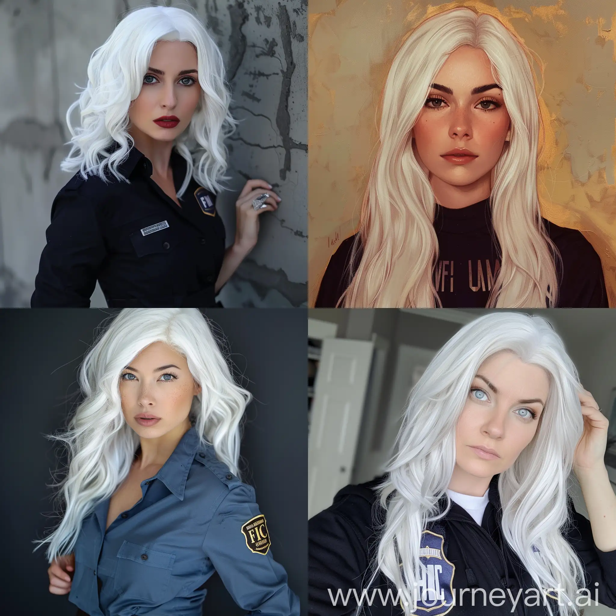 Fbi Girl,white hair