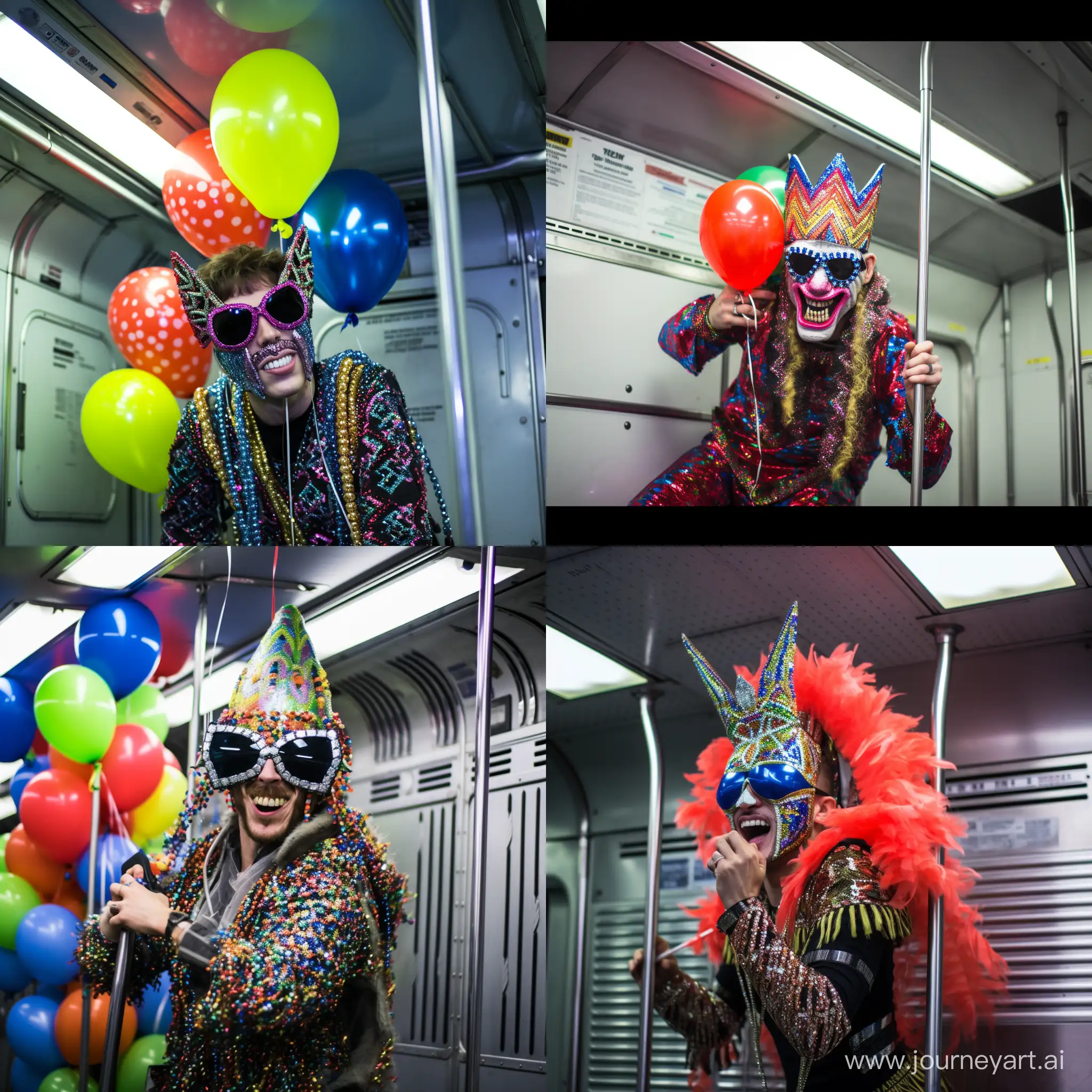Rave party in the NYC subway