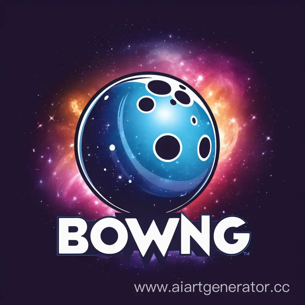 Cosmic-Bowling-Ball-Logo-Design-with-Galactic-Elements