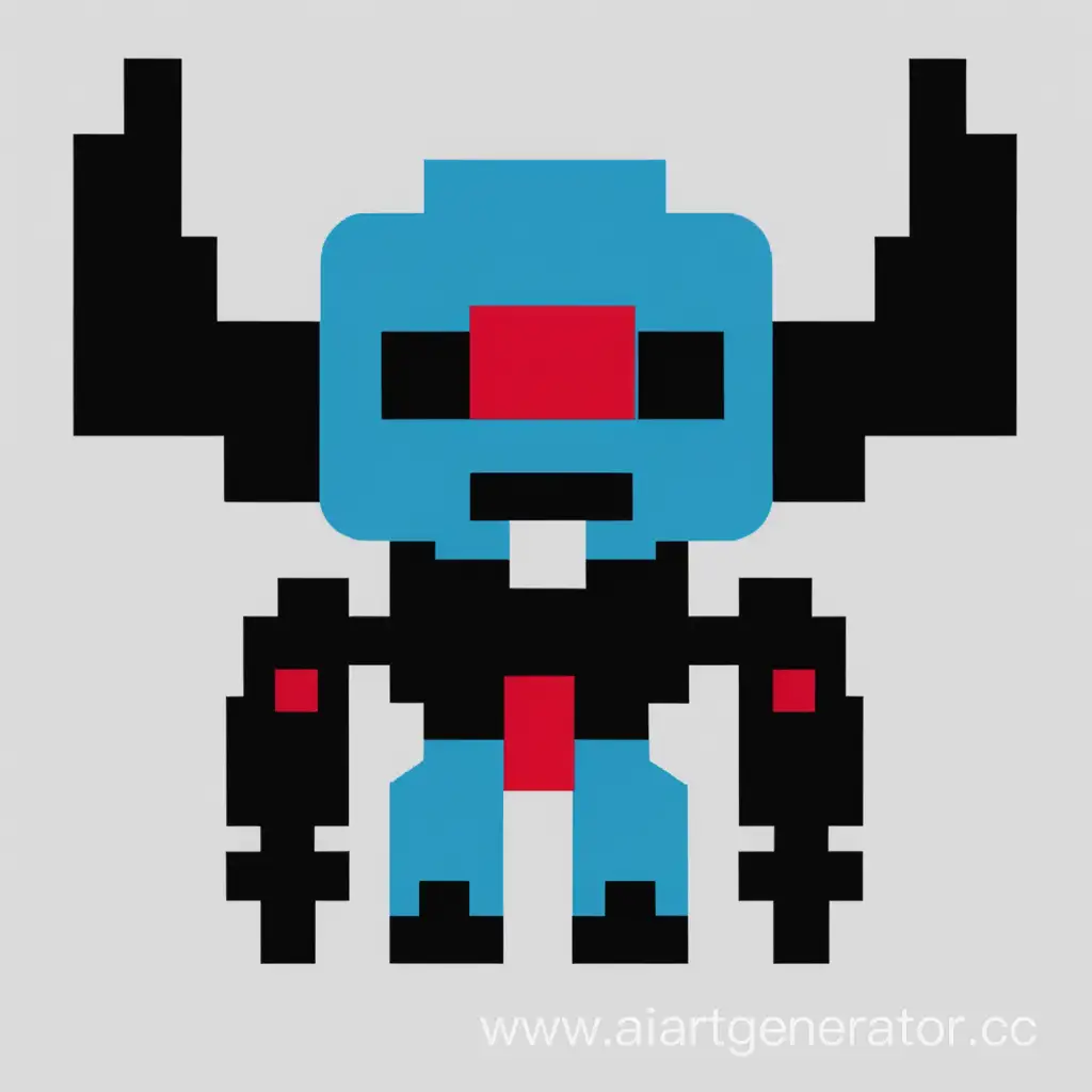 Pixelated-Invader-Retro-8Bit-Alien-Invasion-Art