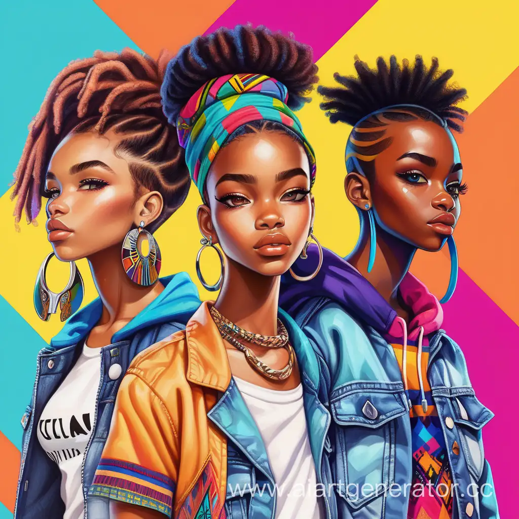 youthful, colorful, african, vibrant, gen z, edgy, urban