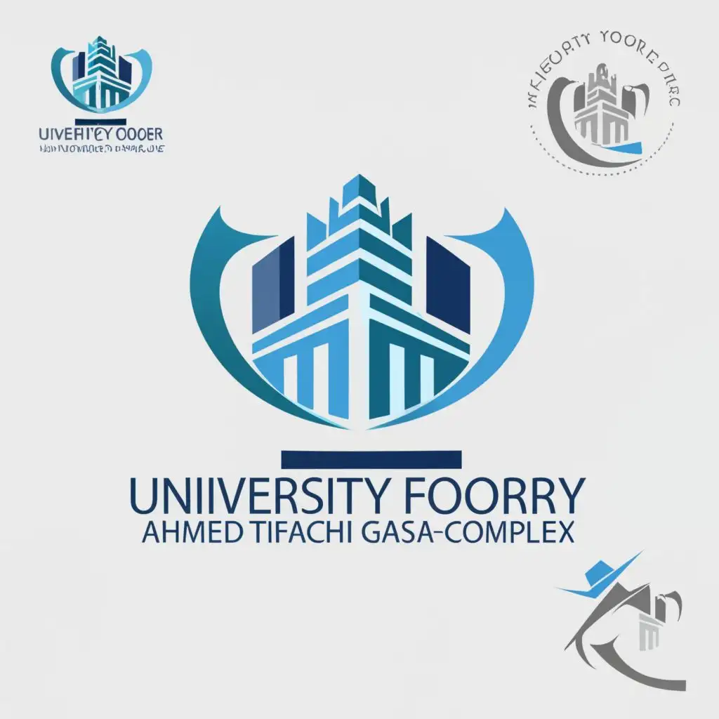 a logo design,with the text "University foyer", main symbol:Ahmed tifachi gafsa,complex,be used in Education industry,clear background