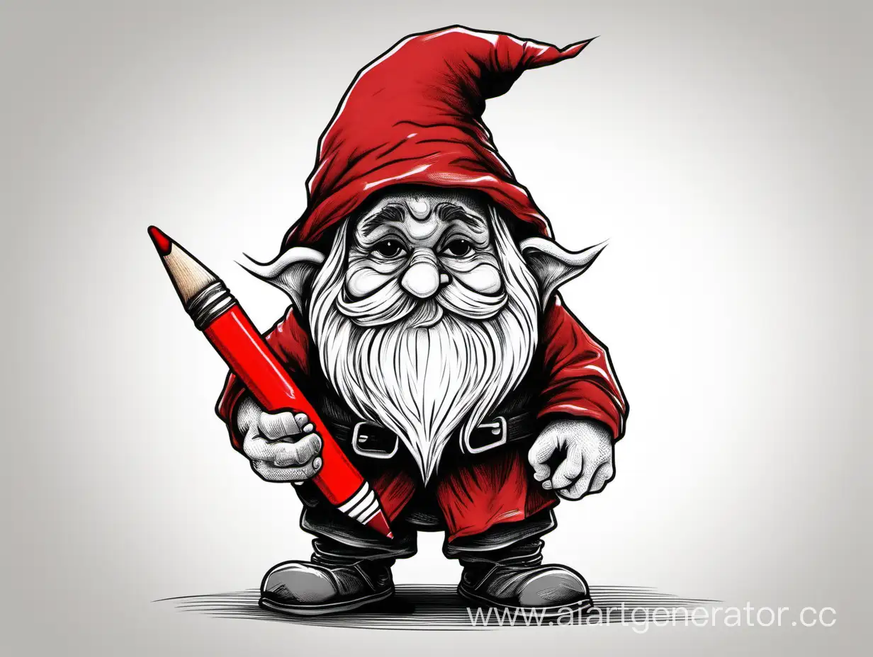 Mischievous-Red-Pen-Theft-by-a-Grumpy-Gnome