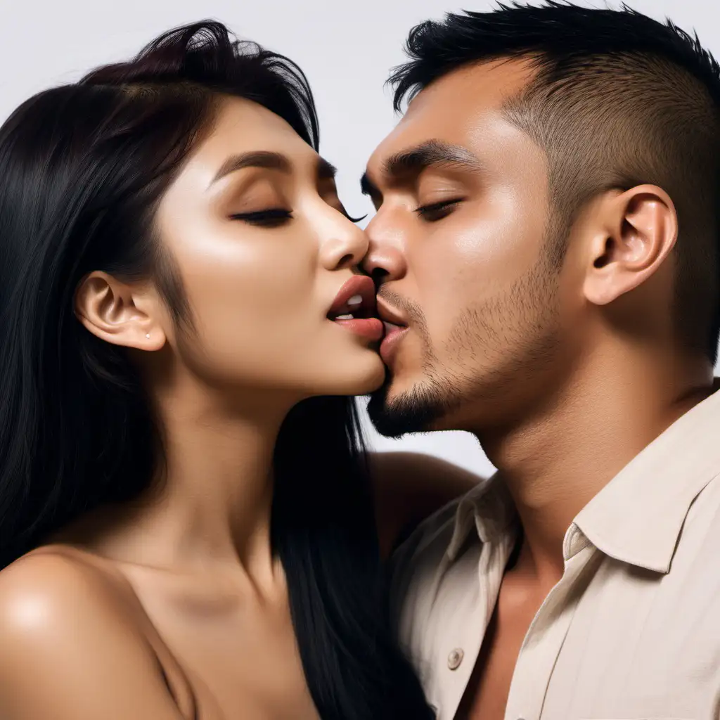 Passionate Nude Kiss Nadine Lustre and Adrian Payet Embrace in Intimate Moment