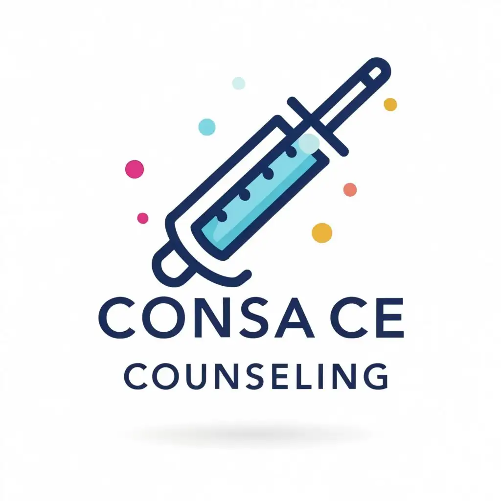 a logo design,with the text "CSpace Counseling", main symbol:syringe,Moderate,be used in Medical Dental industry,clear background