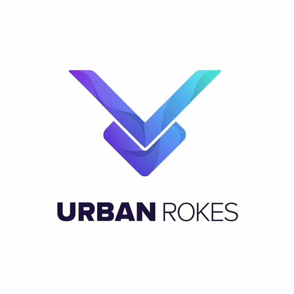 a logo design,with the text "Urban Rokes", main symbol:Check mark,Moderate,be used in Entertainment industry,clear background