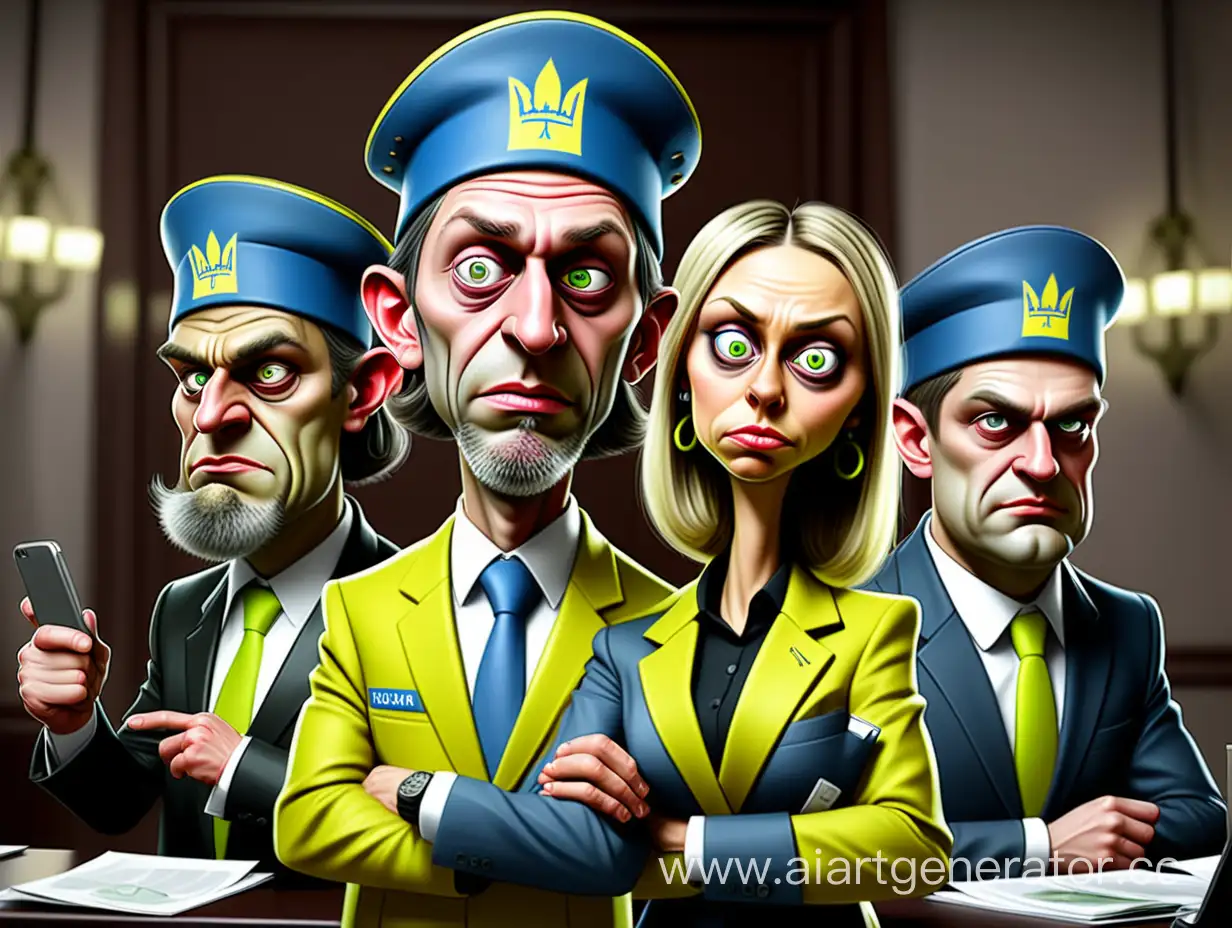 Satirical-Caricature-Lampooning-Tinkoff-Banks-Unscrupulous-Operators