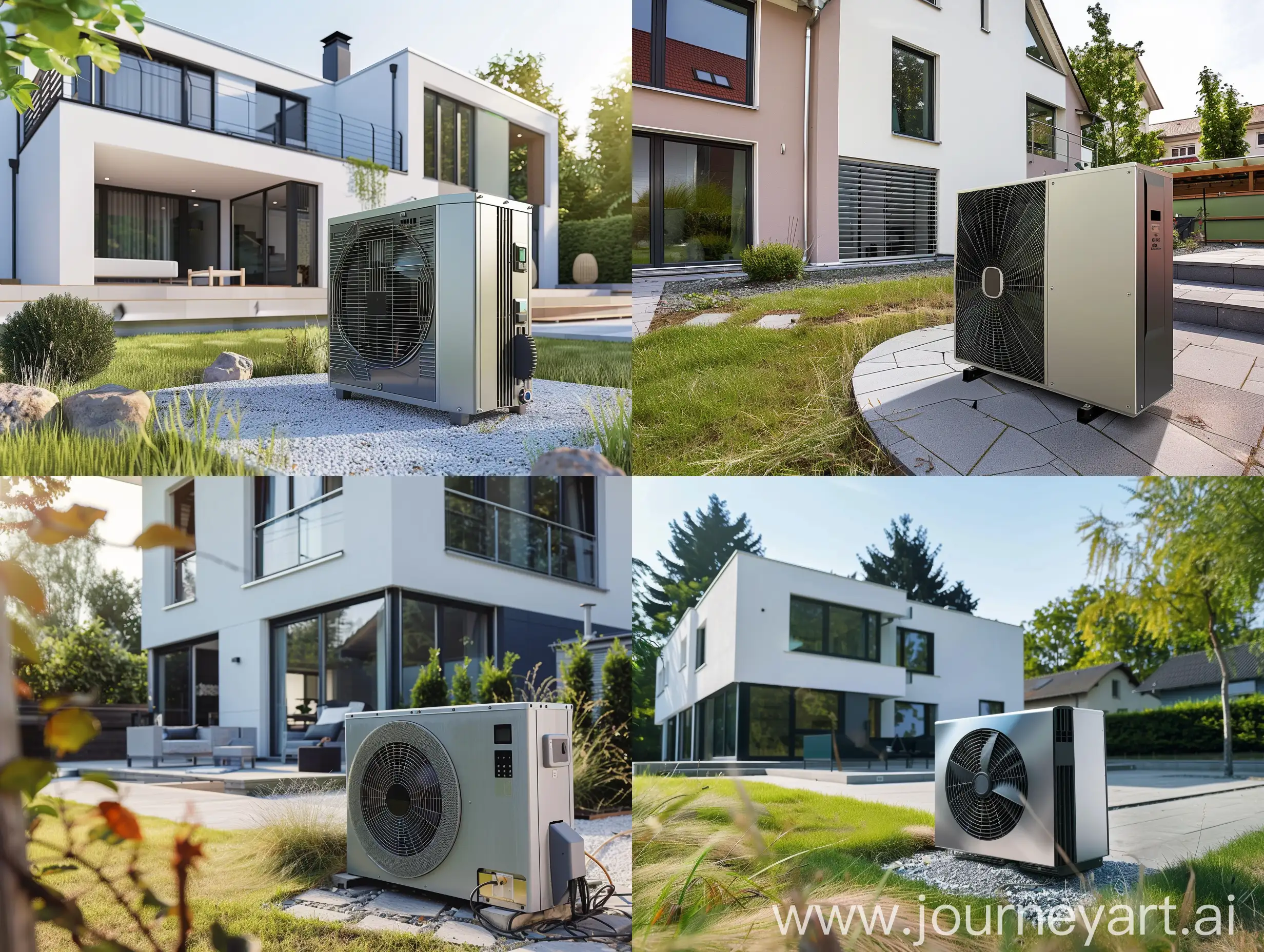 Modern-Heat-Pump-in-Front-of-Southern-German-House