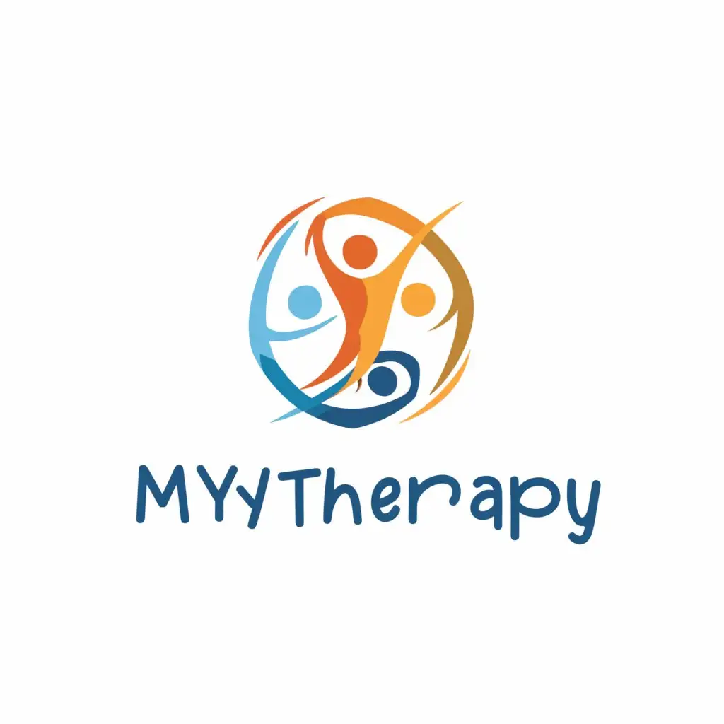 a logo design,with the text "MyTherapy", main symbol:therapy, children, learn,Moderate,be used in Medical Dental industry,clear background