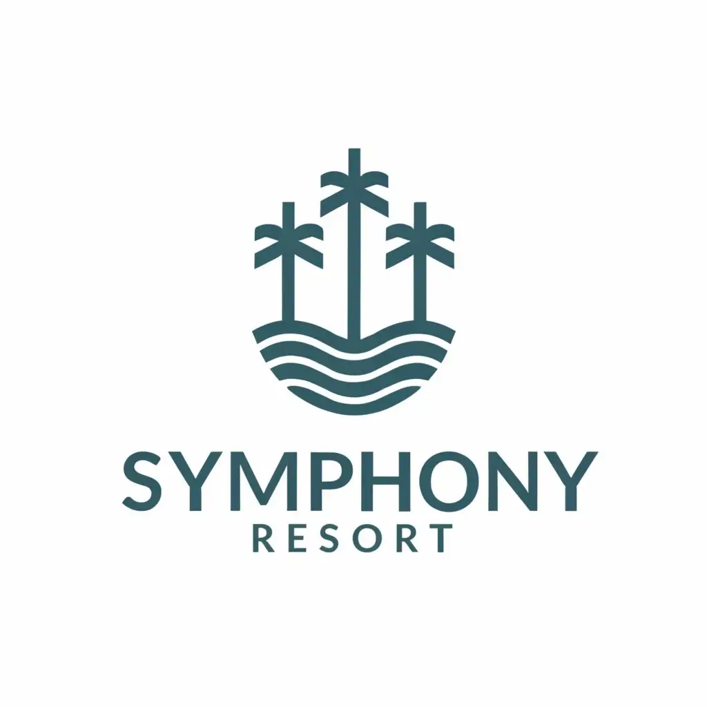 a logo design,with the text "Symphony", main symbol:Resorts,Moderate,clear background