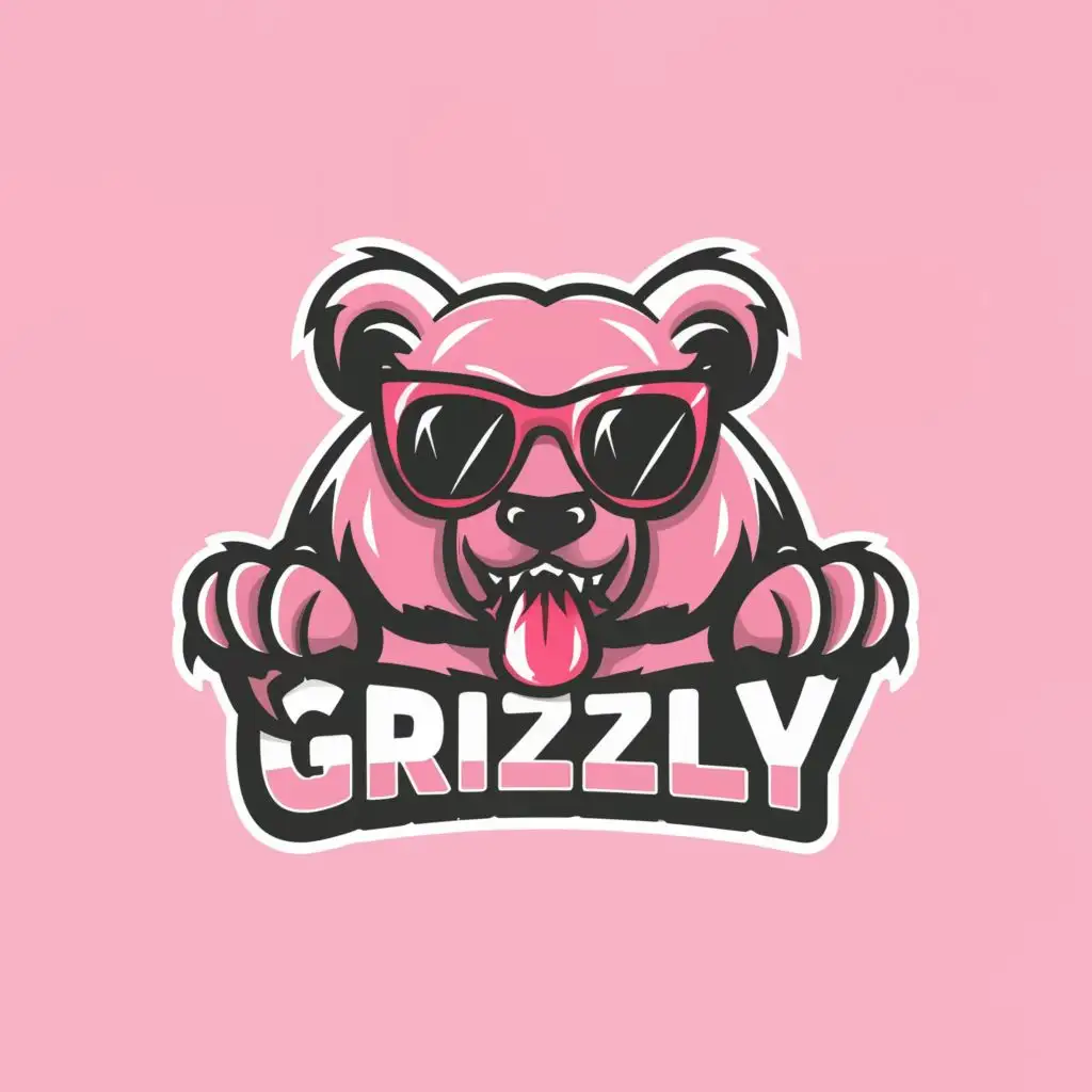 a logo design,with the text "Girly Grizzly", main symbol:girly grizzly, be used in Entertainment industry