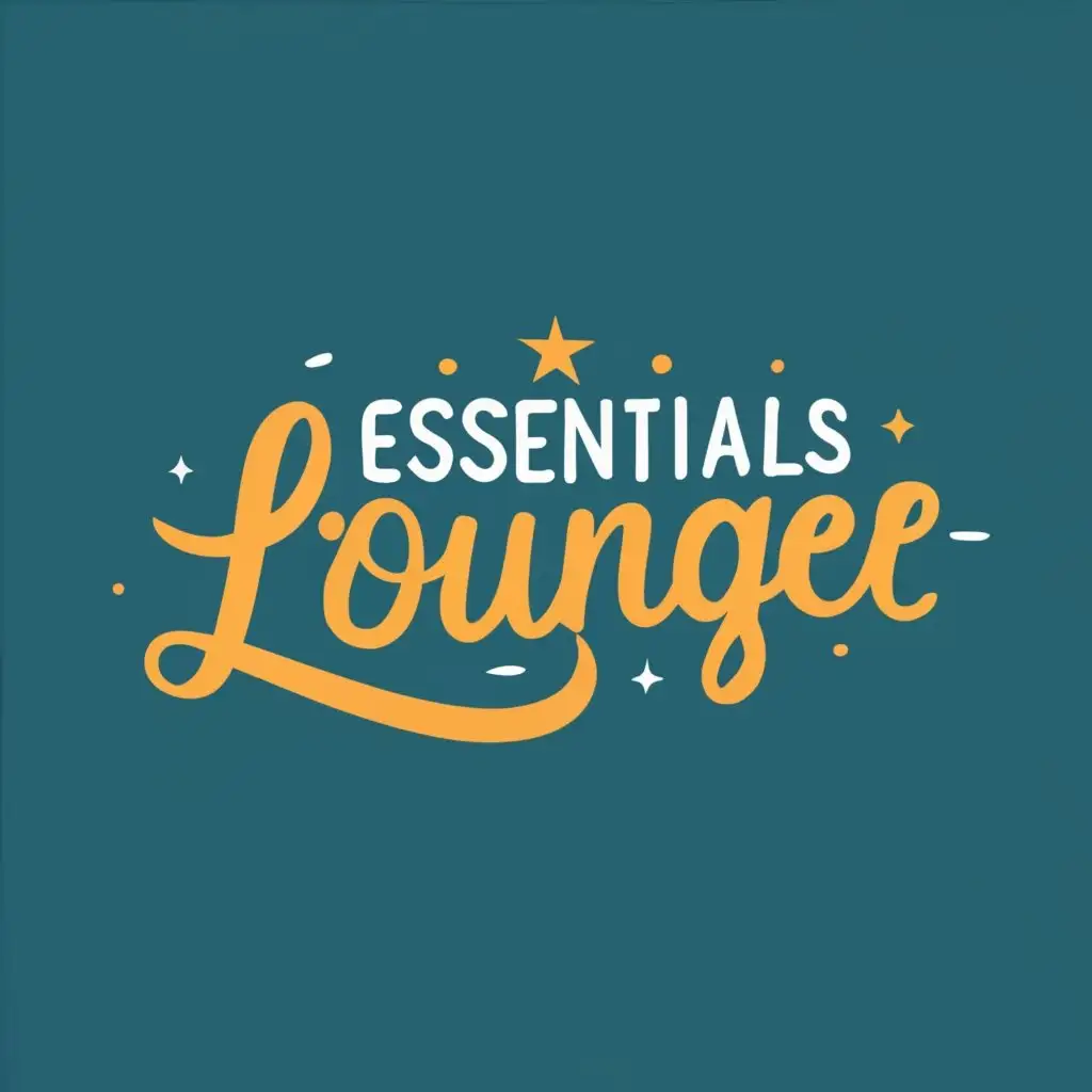 logo, premium, with the text "Essentials Loungee", typography, be used in Entertainment industry