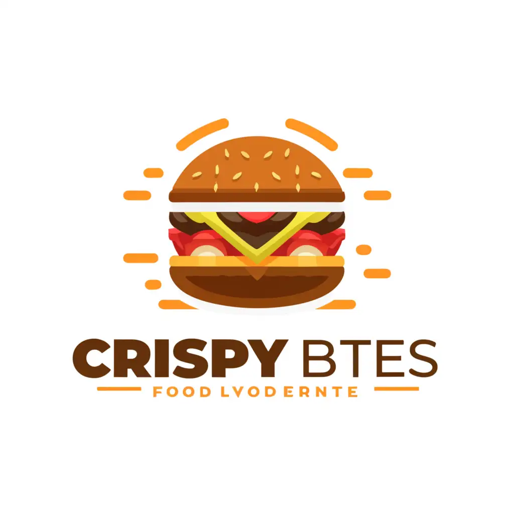 a logo design,with the text "Crispy Bytes", main symbol:food ordering website,Moderate,clear background