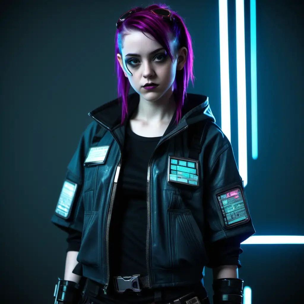 Ellen Paige Cyberpunk Character Concept Art Genetically Enhanced Youth