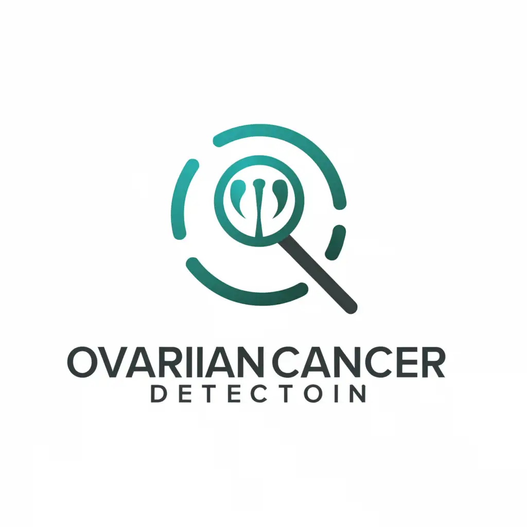 a logo design,with the text "Ovarian cancer detection", main symbol:Ovarian detect cancer,Minimalistic,clear background