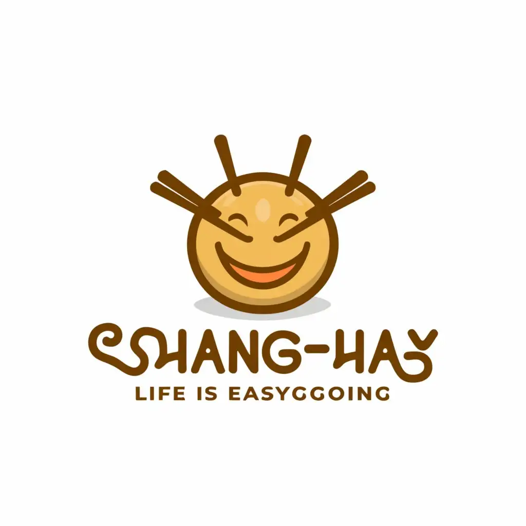 a logo design,with the text "Shang-Hay 
Life is easygoing", main symbol:master siomai,complex,be used in Restaurant industry,clear background