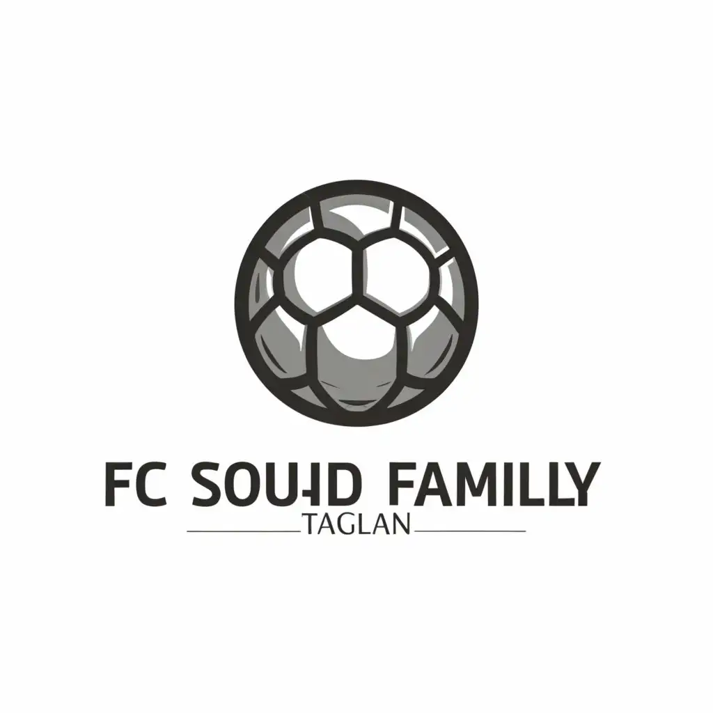 a logo design,with the text "FC SOUND FAMILY", main symbol:Ball,Moderate,be used in Sports Fitness industry,clear background