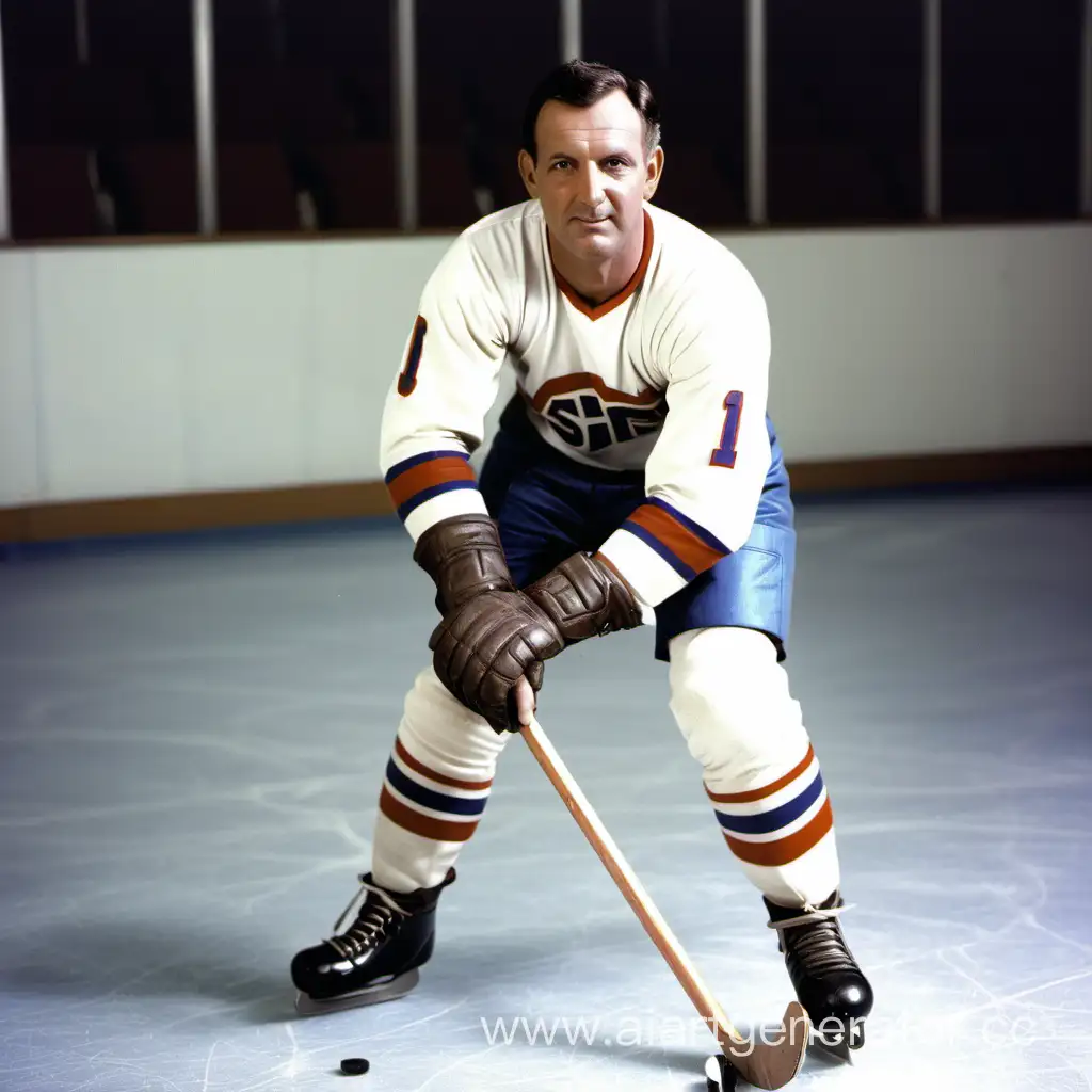 хоккеист      60-х годов