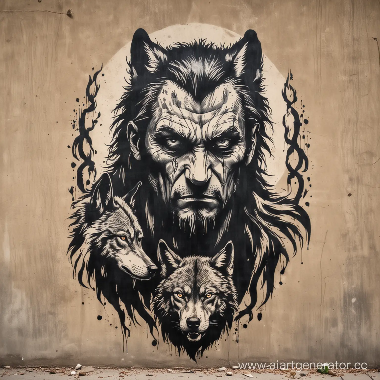 Mysterious-Man-with-Wolf-Stencil-in-Shadowy-Ambiance