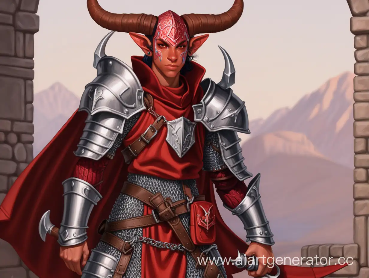 Bright-Red-Tiefling-Paladin-in-Chainmail-Armor