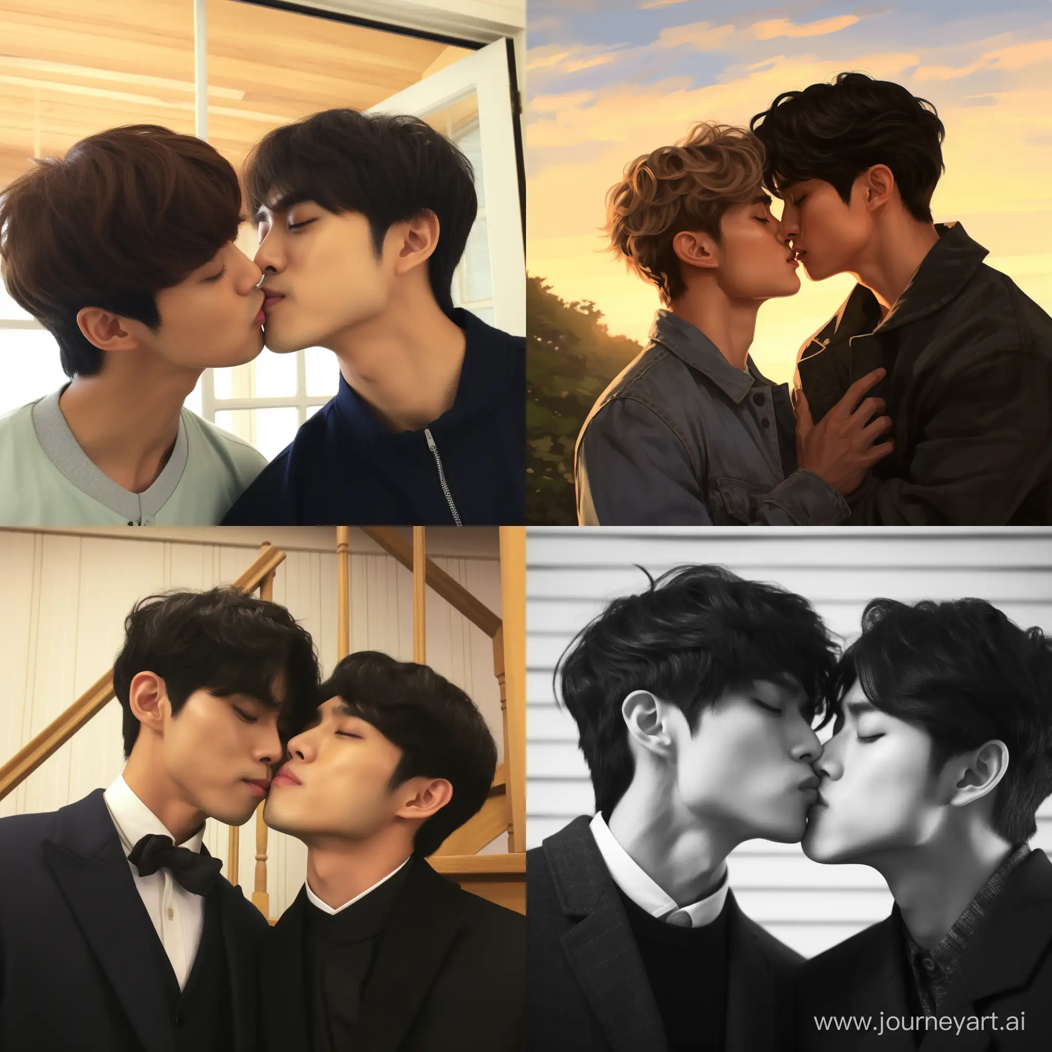 EnHypen-Jake-and-Park-Sunghoon-Romantic-Kiss-in-AR-Setting