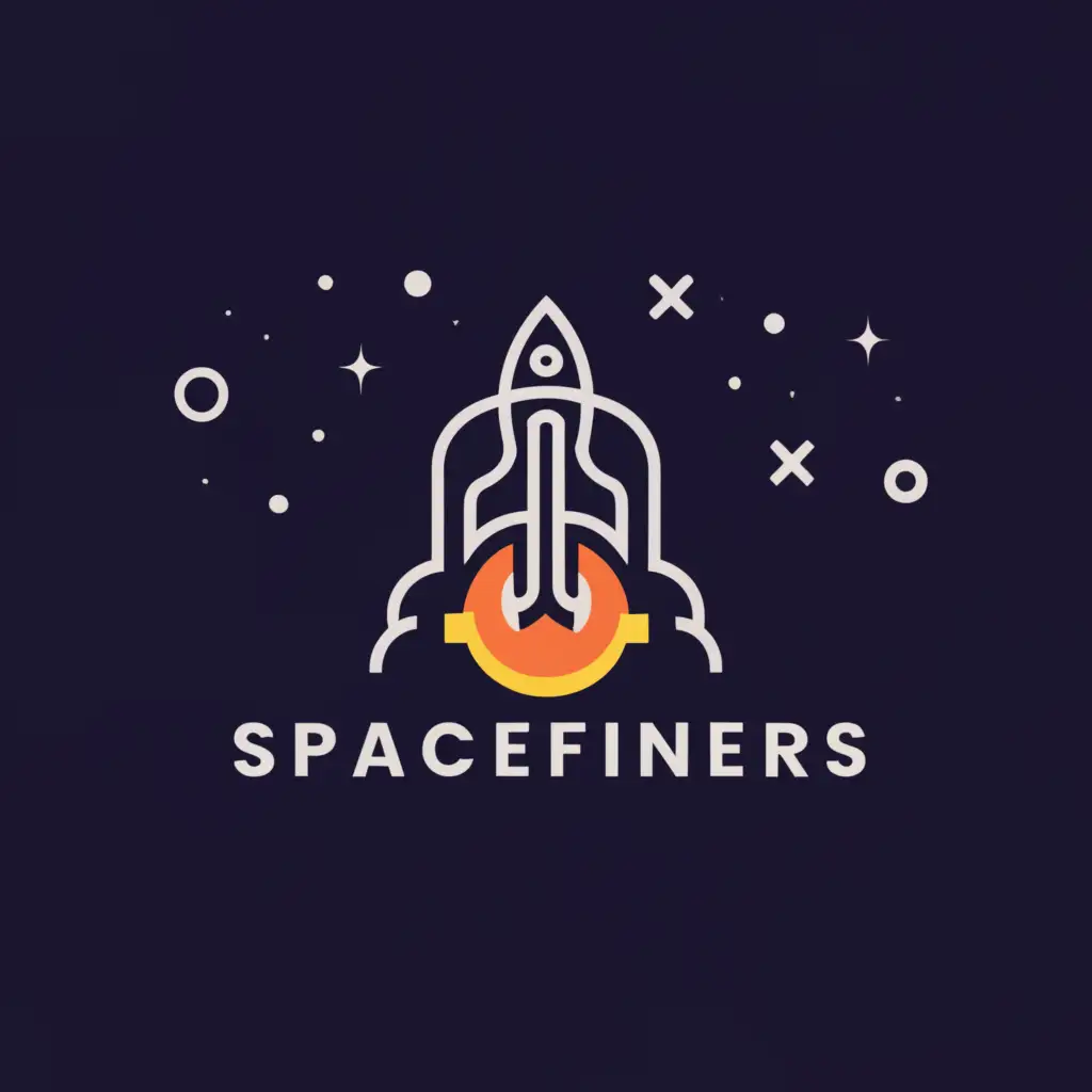 a logo design,with the text "SpaceFiners", main symbol:space,Moderate,clear background
