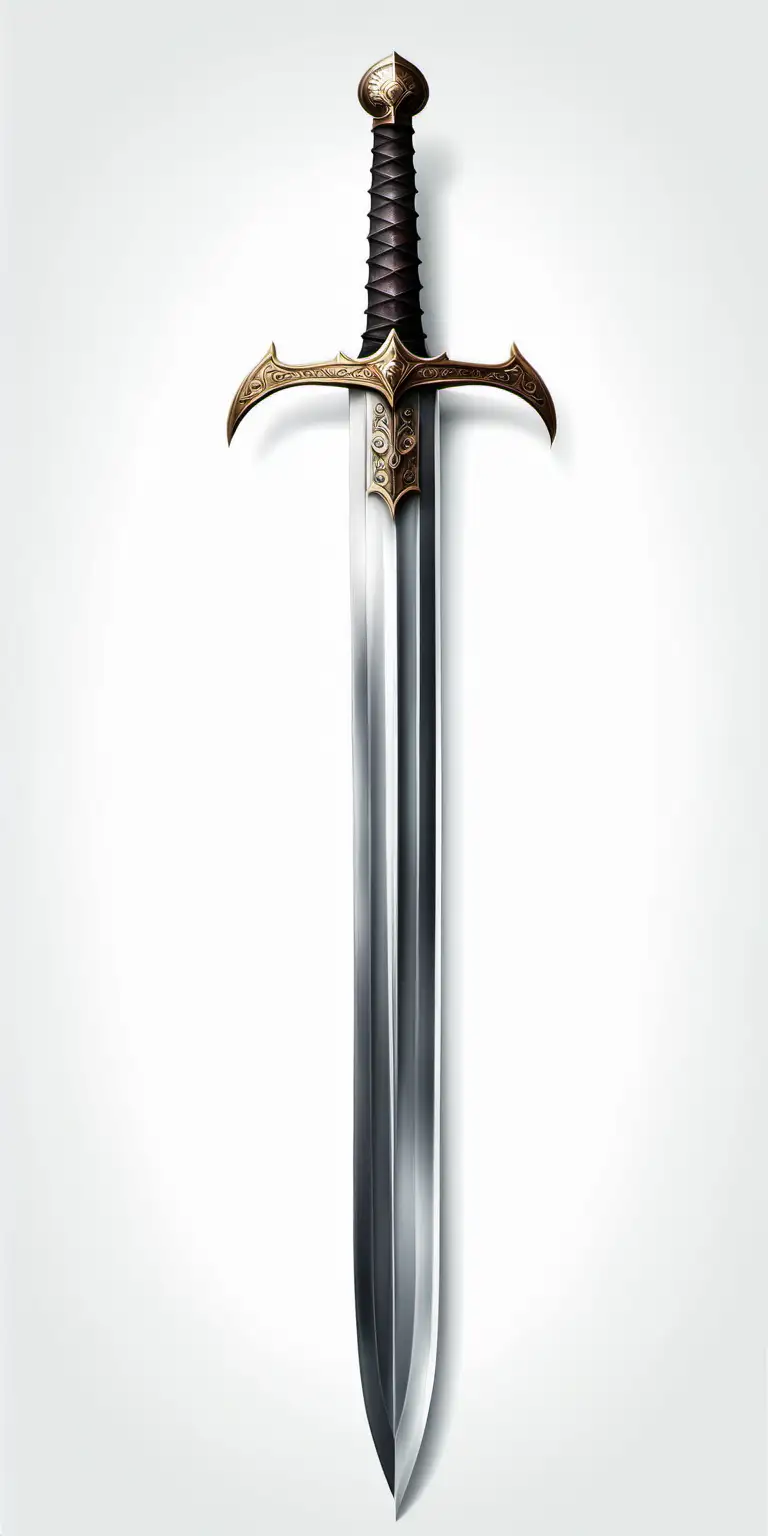 Realistic Sword on a white background