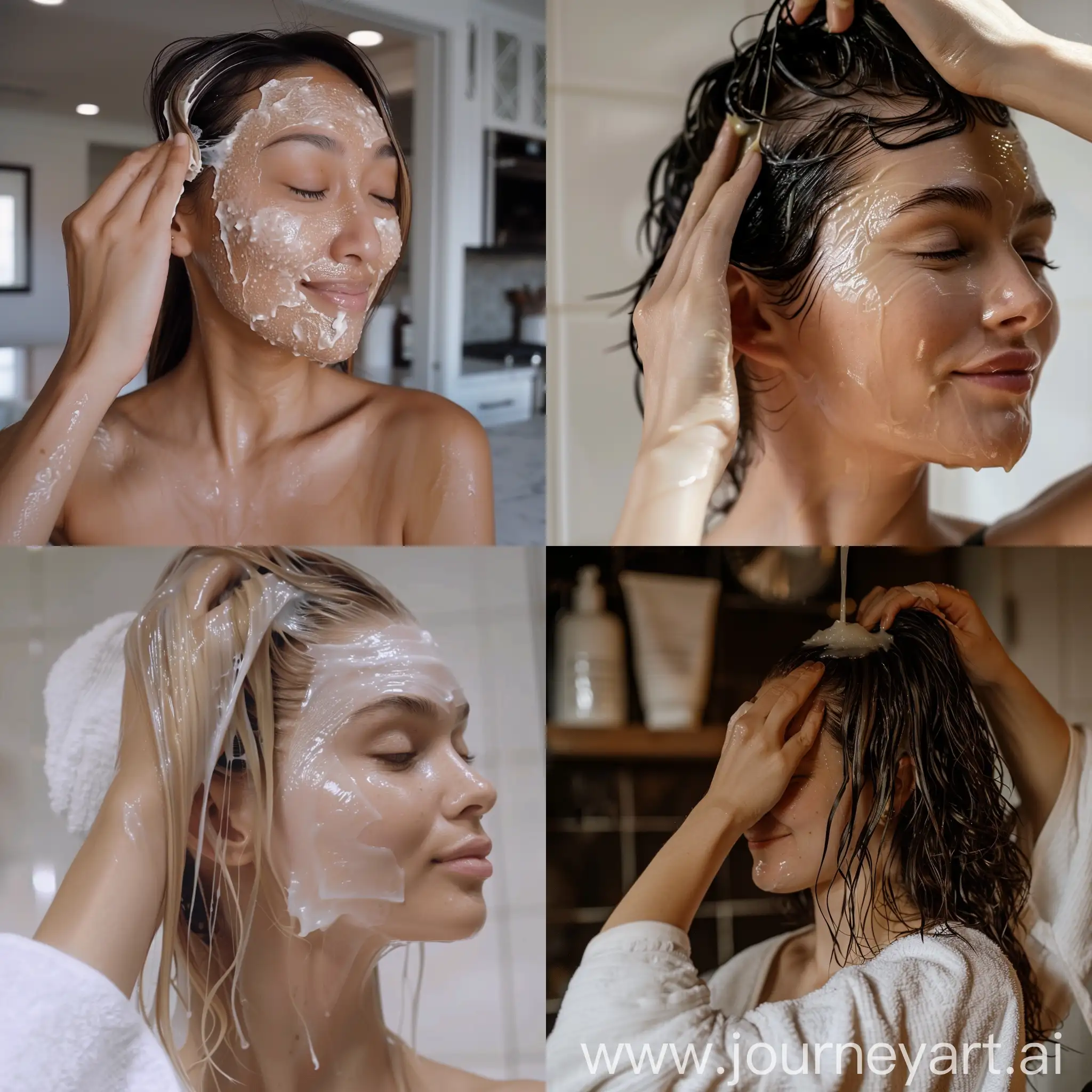 Girl-Applying-Hair-Mask-Tutorial-Beauty-Routine-Demonstration-Video
