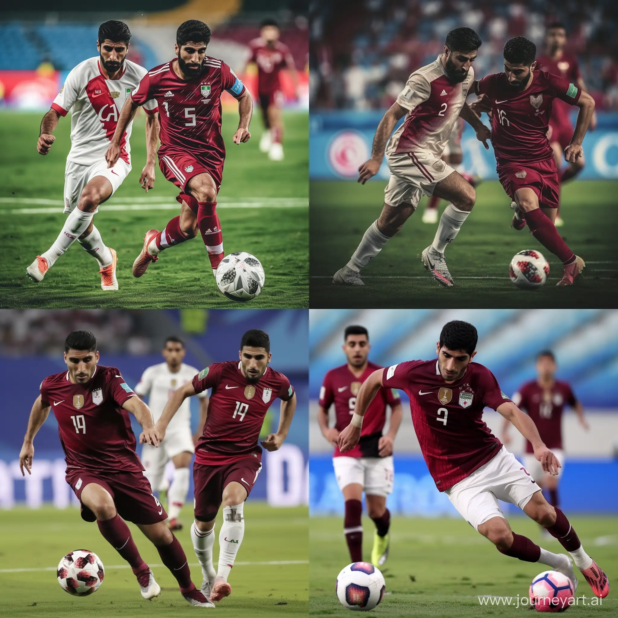 Alireza-Jahanbakhsh-Faces-off-Qatari-Rival-in-Epic-Asia-Cup-2023-Clash