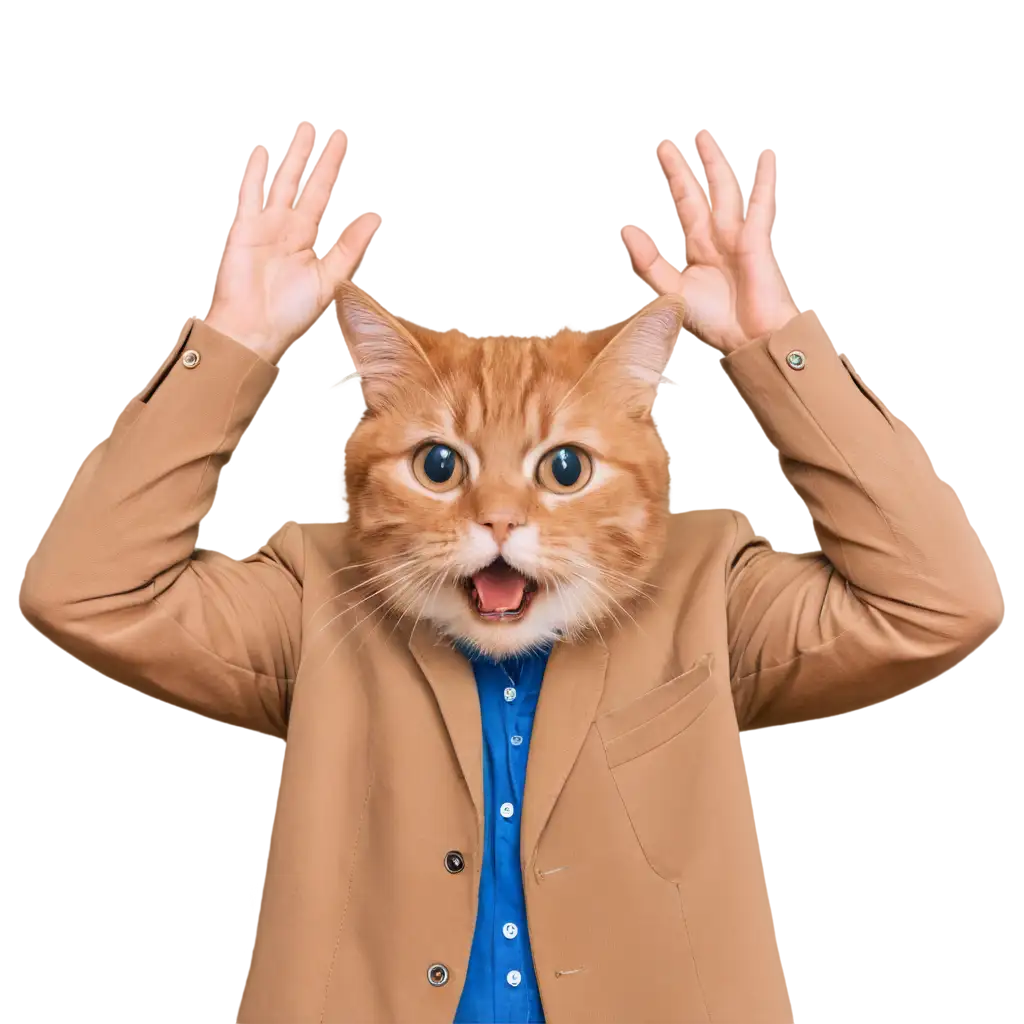 Captivating-Surprised-Cat-in-Shirt-PNG-for-Enhanced-Visual-Appeal