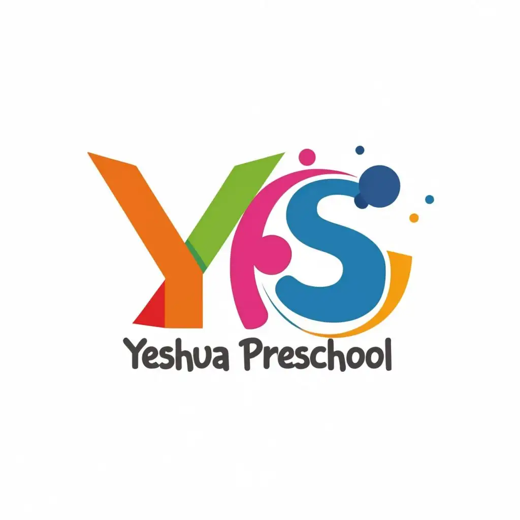 LOGO-Design-For-Yeshua-Preschool-Vibrant-Typography-for-Educational-Excellence