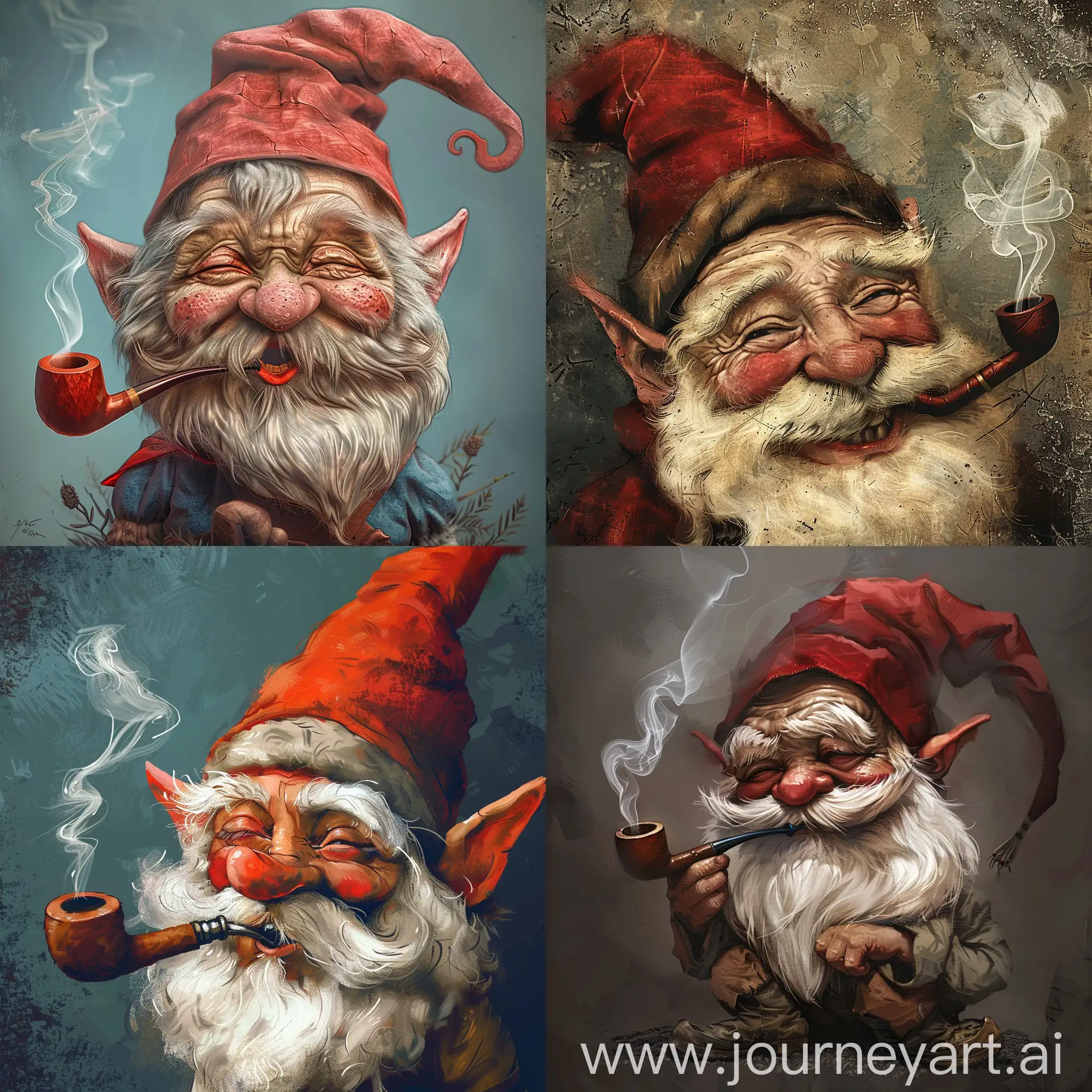 Merry-Gnome-Enjoying-a-Pipe-RenaissanceInspired-Delight