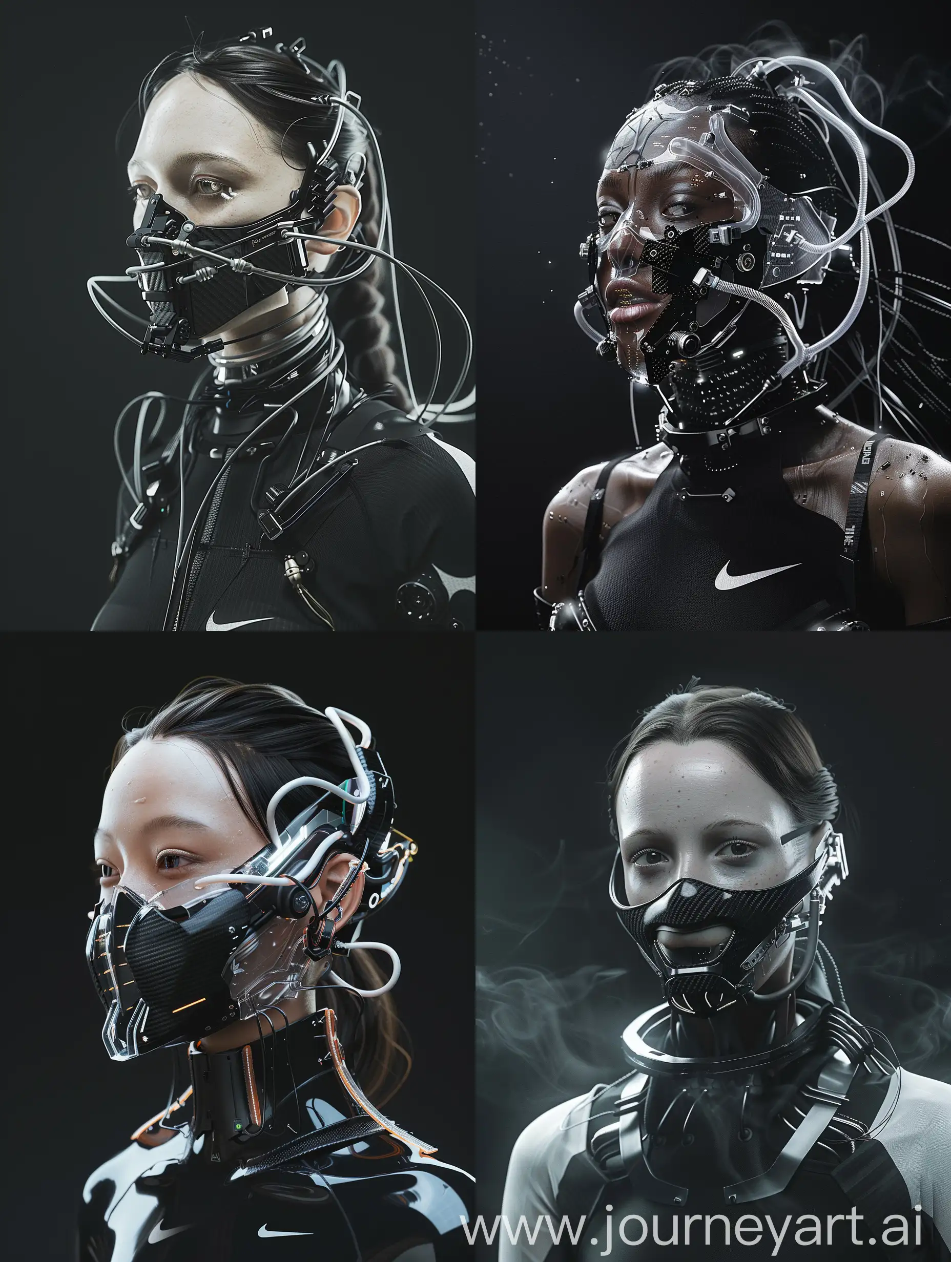 Futuristic-Cyberpunk-Character-with-Intricate-TechnoMask-and-NikeInspired-Accessories