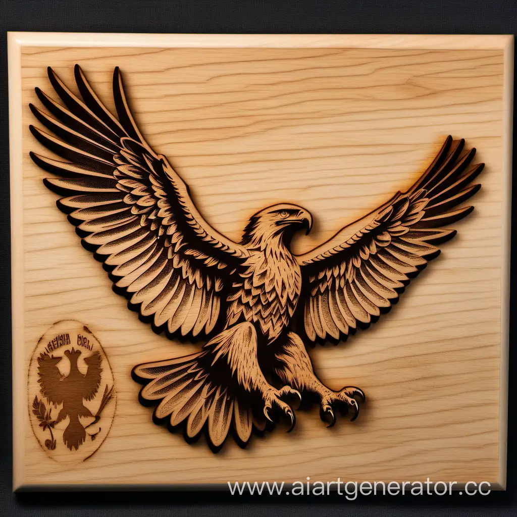 Majestic-Eagle-Wooden-Plaque-with-LaserEngraved-Spreading-Wings