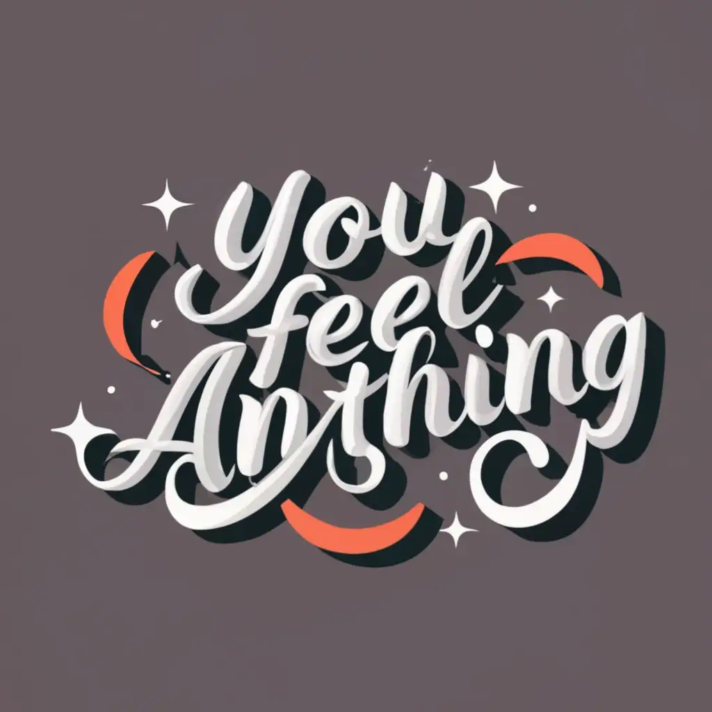 logo, YFA, with the text "you feel anything", typography, be used in Entertainment industry