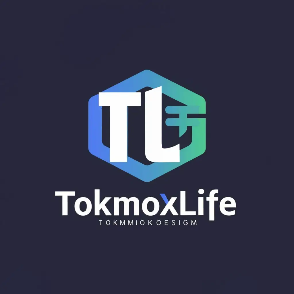 a logo design,with the text "Tokmok_life or letters TL", main symbol:information, media,Moderate,be used in Legal industry,clear background