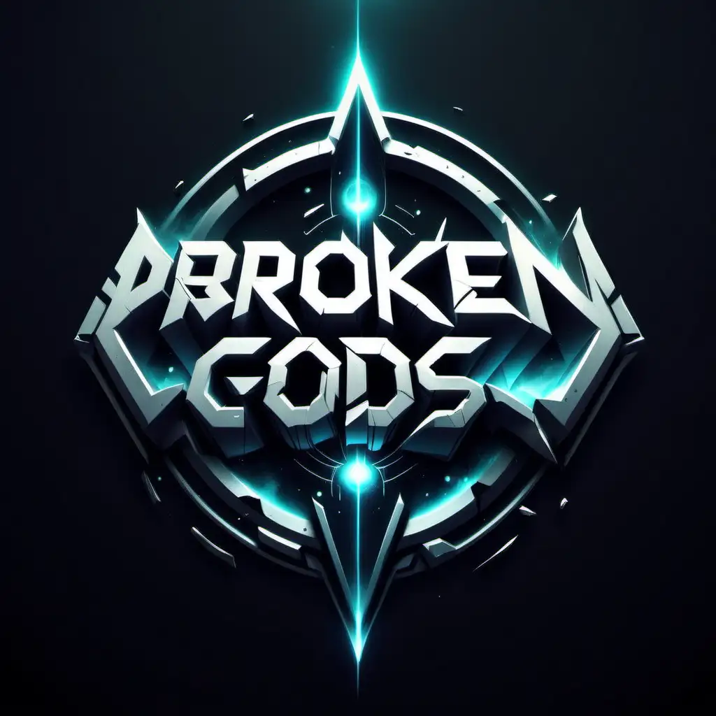 Futuristic Logo for Broken Gods