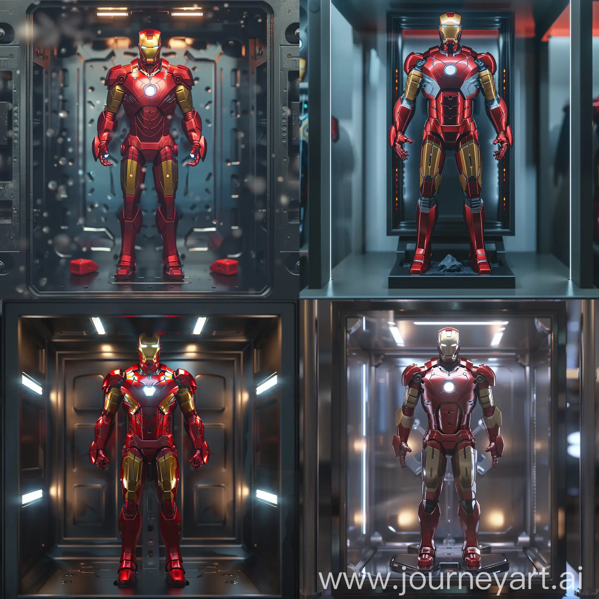 blind box, plastic toy, 3Dtoys, iron man, full body.full shot, simp background, display lighting, volumetric lighting. oc render.volume rendering, extremely detailed details, HDR, 8k resolution, 3d. c4d