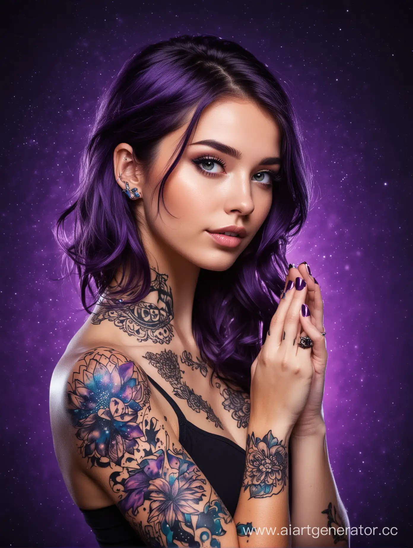 Cosmic-Purple-Background-with-Bright-Tattooed-Girl