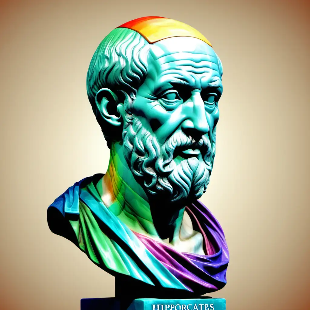 Vibrant Hippocrates Artwork with Rich Colors