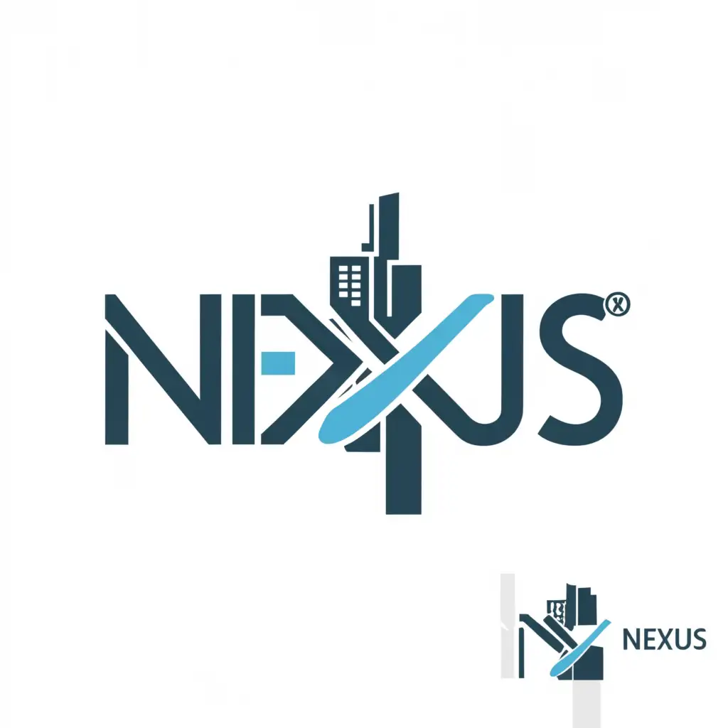 a logo design,with the text "nexus", main symbol:civil engineering ,Moderate,clear background