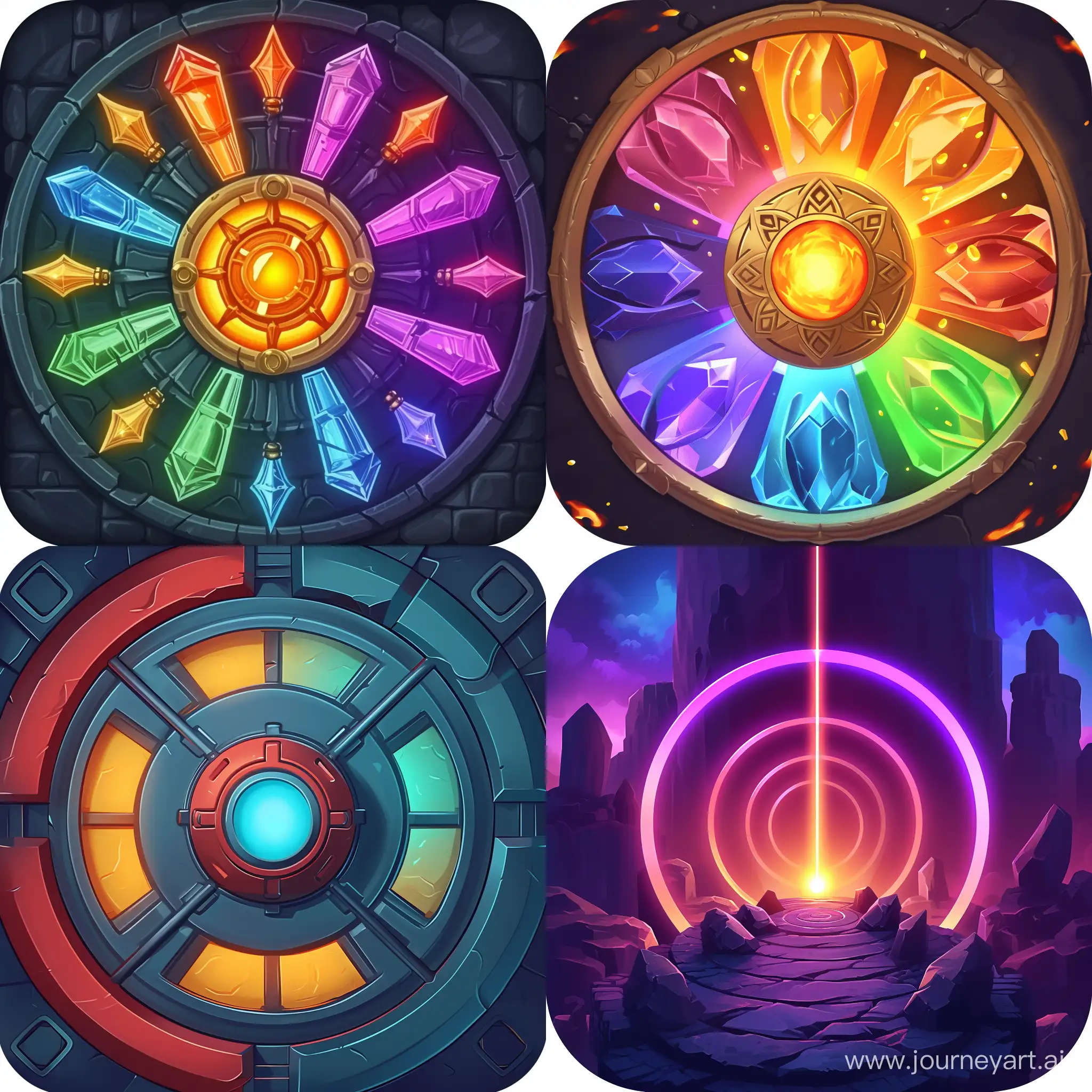 Interactive-Radial-Menu-Game-with-Vibrant-6sided-Action