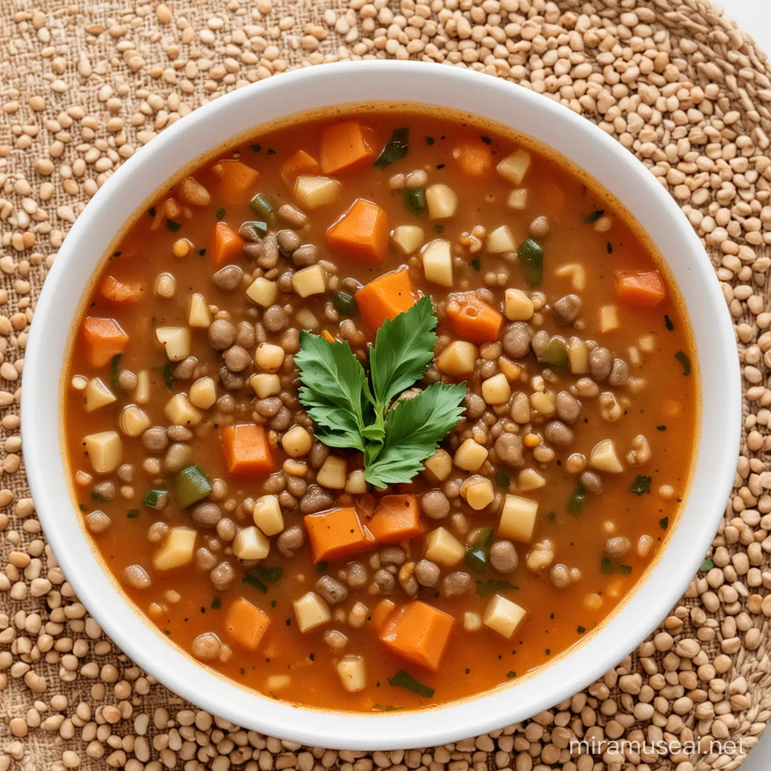 delicious vegetable lentil soup