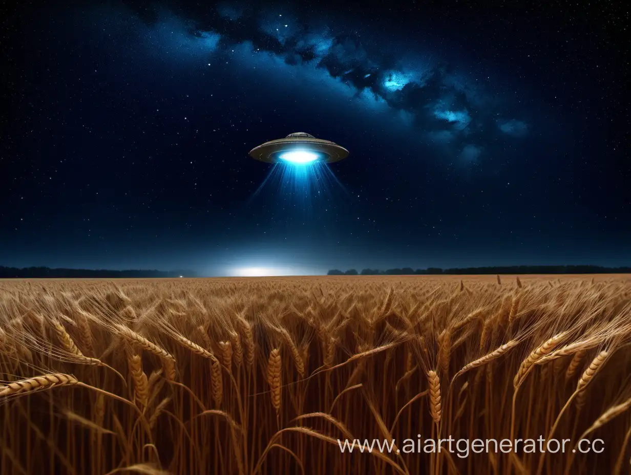 Enchanting-Midnight-UFO-Encounter-in-Vadim-Chernobrovs-Starry-Wheat-Field