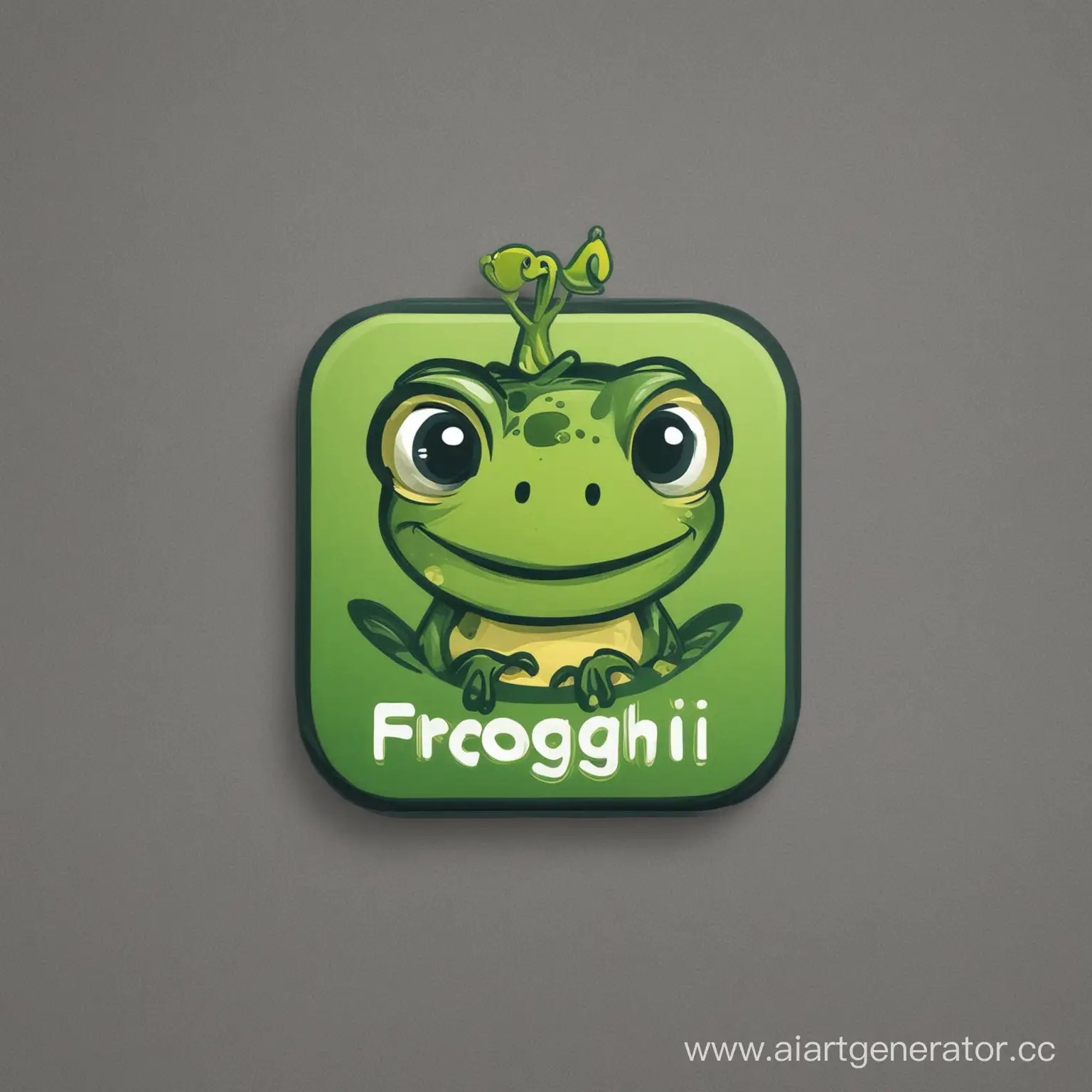 простой логотип для приложения для рынка образовательных услуг "froggii"