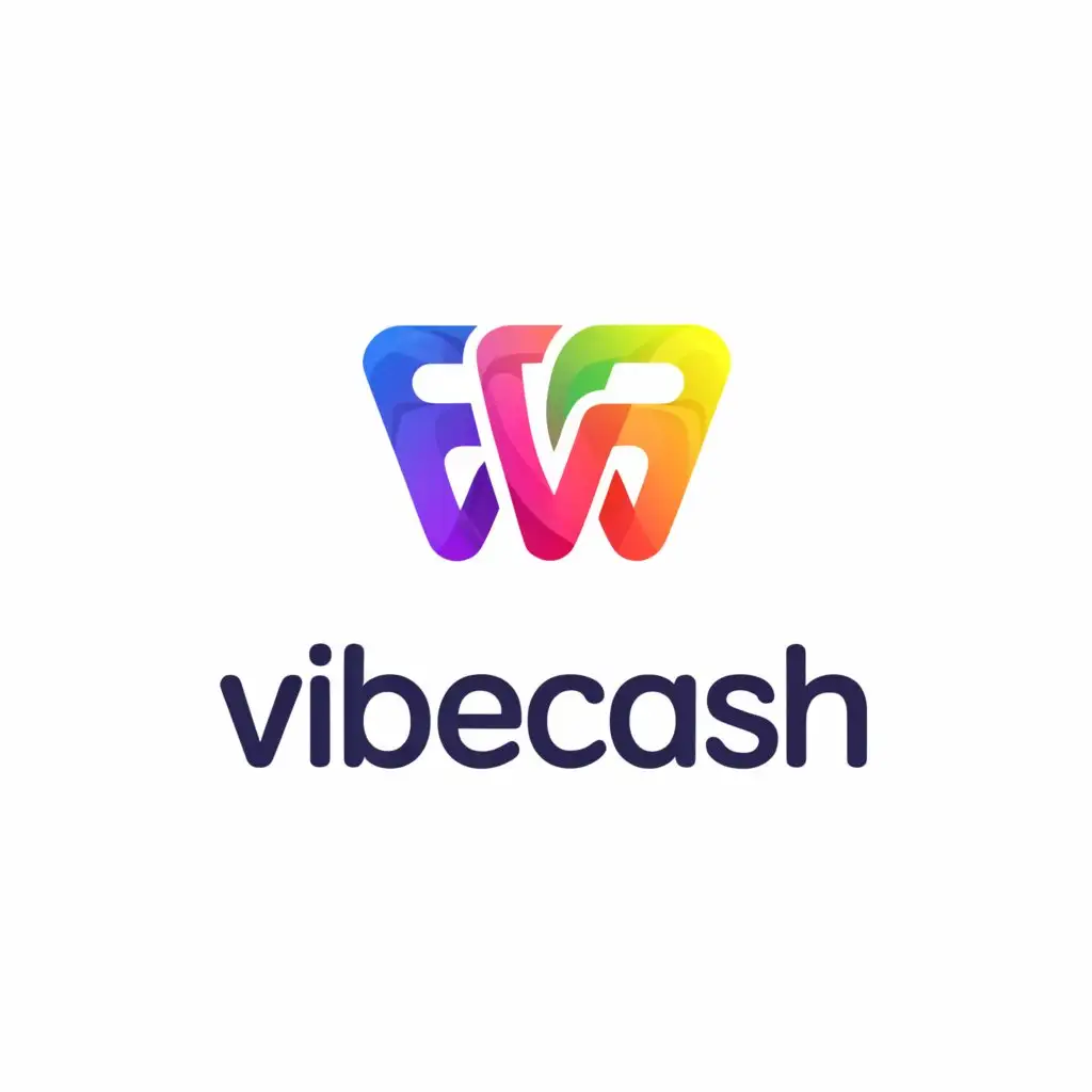 a logo design,with the text "VibeCash", main symbol:Social Media,Moderate,be used in Entertainment industry,clear background