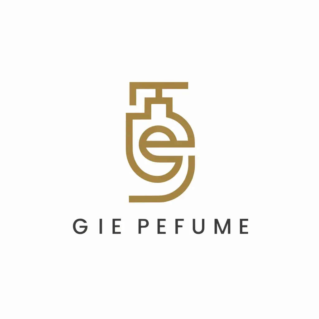 a logo design,with the text "GIE Perfume", main symbol:perfume bottle,Moderate,be used in Beauty Spa industry,clear background