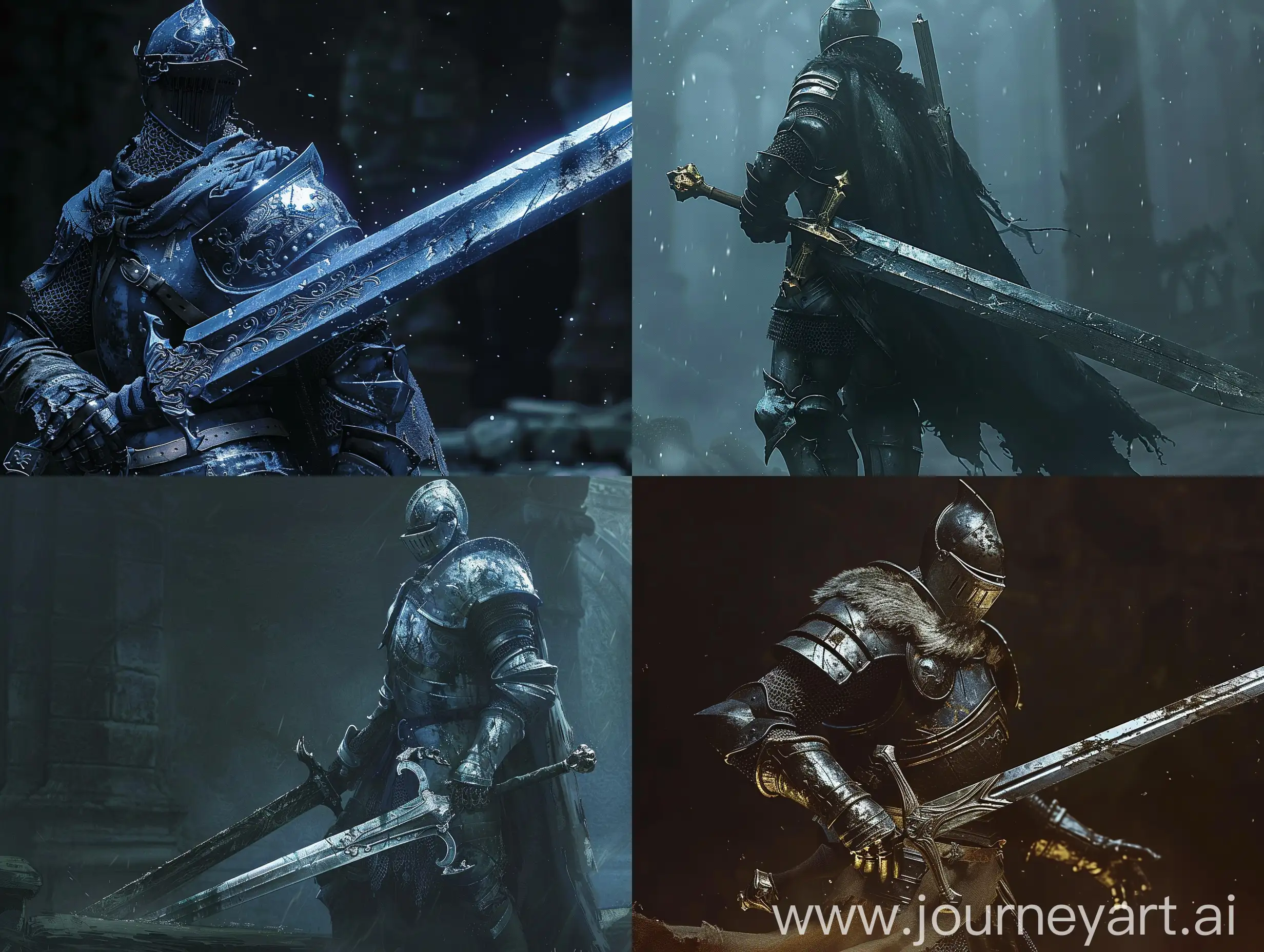Mighty-Knight-wielding-Great-Sword-in-Dark-Souls-Art